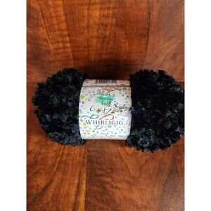 Yarn Bee Yarn WHIRLIGIG (discontinued) 45yds / 41.1m 100% Polyester Black